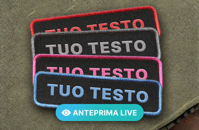 Toppa Ricamata NOME / TESTO